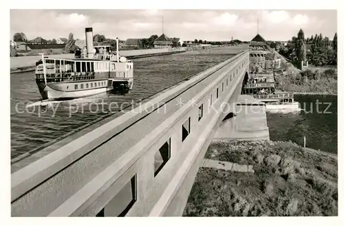 AK / Ansichtskarte Minden_Westfalen Kanalbruecke Minden_Westfalen