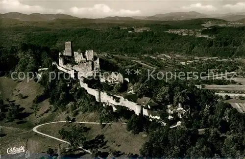 AK / Ansichtskarte Badenweiler Burg Roetteln Fliegeraufnahme Badenweiler