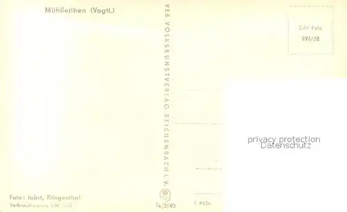 AK / Ansichtskarte Muehlleithen_Klingenthal Winterpanorama Muehlleithen_Klingenthal