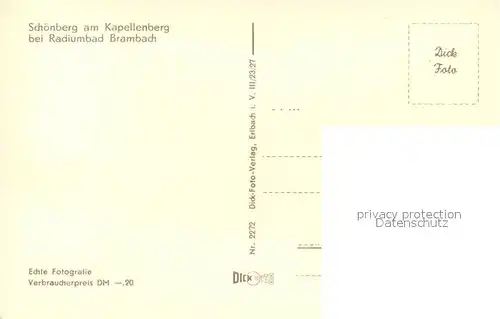 AK / Ansichtskarte Schoenberg_Bad_Brambach Radiumbad Panorama Schoenberg_Bad_Brambach