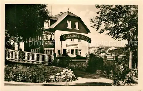 AK / Ansichtskarte Baerenfels_Erzgebirge Conditorei Cafe Edelmann Baerenfels Erzgebirge