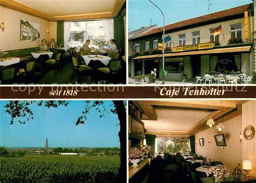 AK / Ansichtskarte Emmerich_Rhein Cafe Tenholter Terrasse Gastraeume Emmerich Rhein