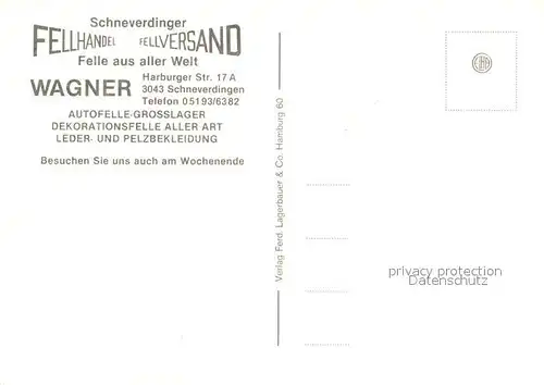 AK / Ansichtskarte Schneverdingen Fellhandel Wagner Schneverdingen