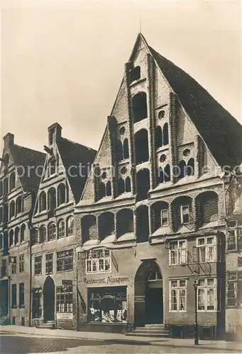 AK / Ansichtskarte Lueneburg Gotische Giebelhaeuser Lueneburg