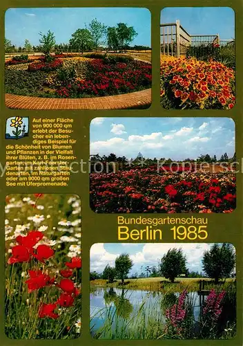 AK / Ansichtskarte Berlin Bundesgartenschau 1985 Teilansichten Berlin