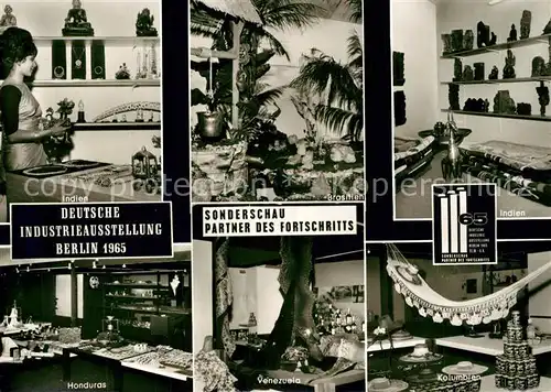 AK / Ansichtskarte Berlin Deutsche Industrie Ausstellung 1965 Indien Brasilien Honduras Venezuela Kolumbien Berlin