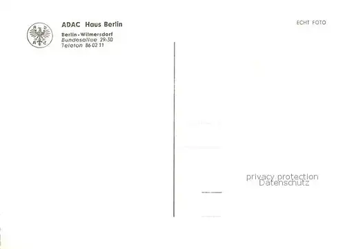 AK / Ansichtskarte Berlin ADAC Haus Berlin