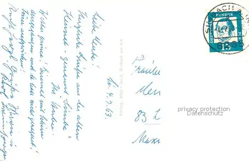 AK / Ansichtskarte Simbach_Inn Panorama Simbach Inn