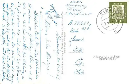 AK / Ansichtskarte Elbach_Miesbach Ortsansicht mit Kirche Blick zum Breitenstein Bayerische Alpen Elbach Miesbach