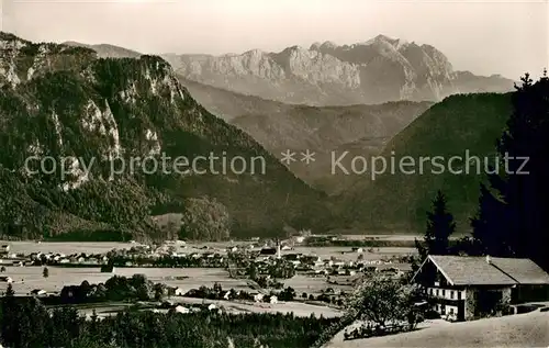 AK / Ansichtskarte Hammer_Siegsdorf Alpengaststaette Fahrnbichl Alpenpanorama Hammer Siegsdorf