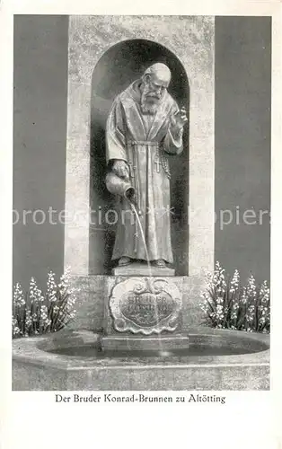 AK / Ansichtskarte Altoetting Bruder Konrad Brunnen Altoetting