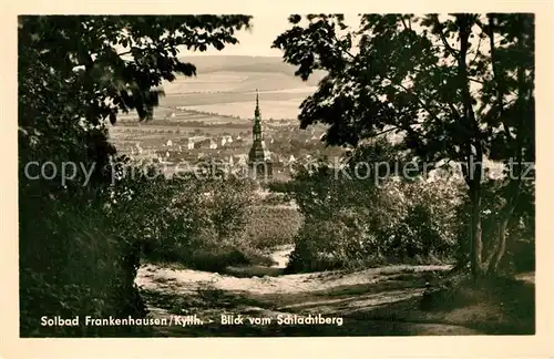 AK / Ansichtskarte Bad_Frankenhausen Blick vom Schlachtberg Bad_Frankenhausen