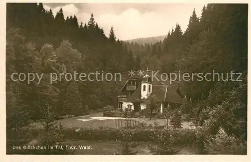 AK / Ansichtskarte Oberhof_Thueringen Das Gloeckchen im Tal Oberhof Thueringen