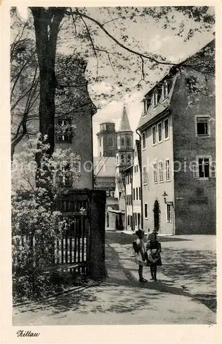 AK / Ansichtskarte Zittau Partie an der Pfarrstrasse Junge Maedchen Zittau