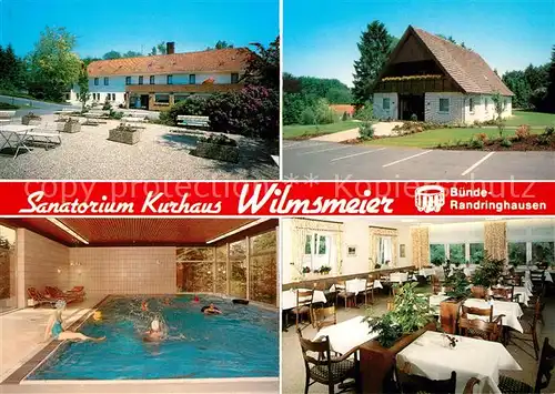 AK / Ansichtskarte Randringhausen_Bad Sanatorium Kurhaus Wilmsmeier Hallenbad Speisesaal Randringhausen_Bad