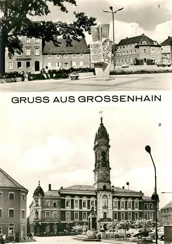 AK / Ansichtskarte Grossenhain_Sachsen Leninplatz Rathaus Grossenhain Sachsen