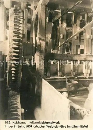 AK / Ansichtskarte Reichenau_Aschau Futtermittelstampfwerk Weicheltmuehle im Gimmlitztal Reichenau Aschau