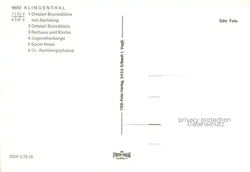 AK / Ansichtskarte Klingenthal_Vogtland Brunndoebra mit Aschberg Steindoebra Rathaus und Kirche Jugendherberge Sport Hotel Gr Aschbergschanze Klingenthal_Vogtland