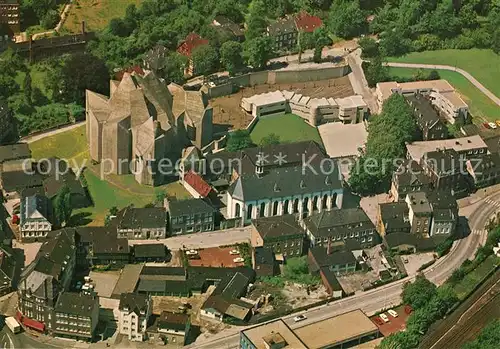 AK / Ansichtskarte Neviges_Velbert Neue Wallfahrtskirche Fliegeraufnahme Neviges Velbert