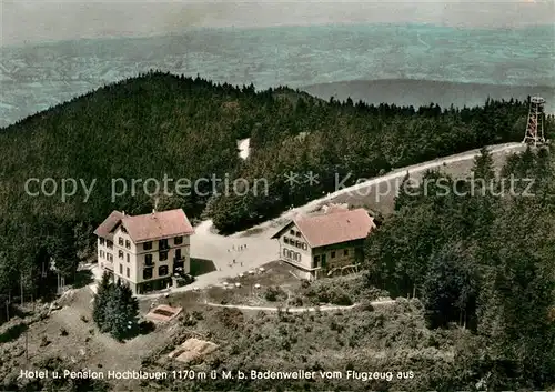 AK / Ansichtskarte Badenweiler Fliegeraufnahme mit Hotel Hochblauen Badenweiler
