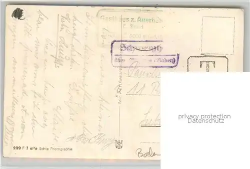 AK / Ansichtskarte Sirnitz_Badenweiler Gasthaus zum Auerhahn Sirnitz_Badenweiler