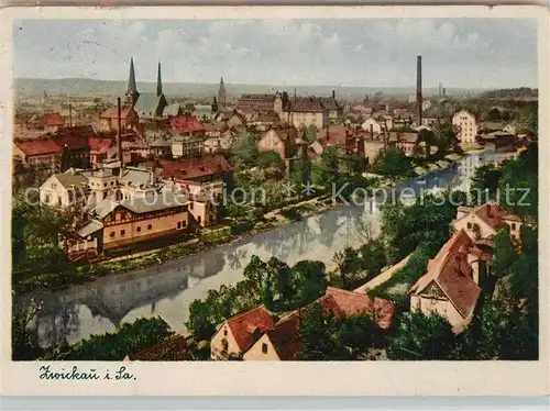 AK / Ansichtskarte Zwickau_Sachsen Stadtblick Zwickau Sachsen