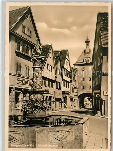 AK / Ansichtskarte Bietigheim Bissingen Fraeulein Brunnen Bietigheim Bissingen