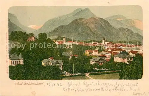 AK / Ansichtskarte Bad_Reichenhall Gesamtansicht mit Alpenpanorama Bad_Reichenhall