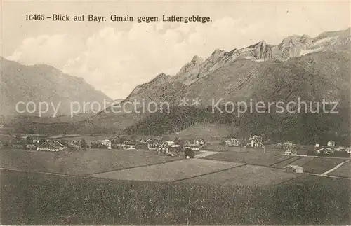 AK / Ansichtskarte Bayerisch_Gmain Panorama Lattengebirge Bayerisch Gmain