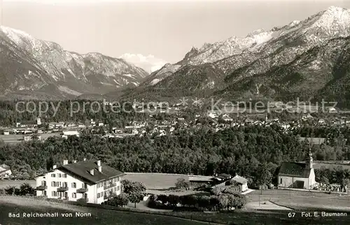 AK / Ansichtskarte Bad_Reichenhall Panorama Blick vom OT Nonn Alpenpanorama Bad_Reichenhall