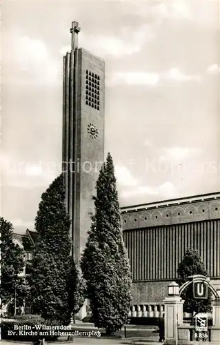 AK / Ansichtskarte Wilmersdorf_Berlin Evangelische Kirche am Hohenzollernplatz Wilmersdorf Berlin