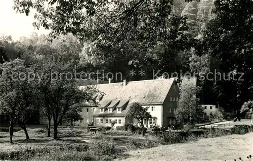 AK / Ansichtskarte Waltersdorf_Bad_Schandau Ferienheim Verlag Junge Welt Waltersdorf_Bad_Schandau