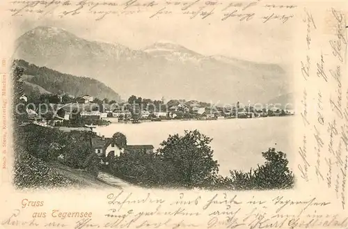 AK / Ansichtskarte Tegernsee Panorama Alpen Tegernsee