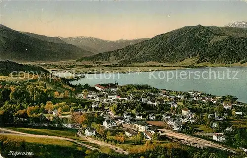 AK / Ansichtskarte Tegernsee Panorama Alpen Tegernsee