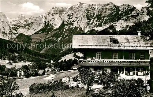 AK / Ansichtskarte Ramsau_Berchtesgaden Gaestehaus Pension Haus Weidmannsruh Alpenblick Ramsau Berchtesgaden