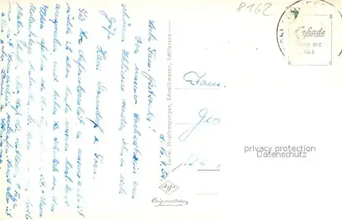 AK / Ansichtskarte Schliersee Dorfmotiv mit Maibaum Blick zur Kirche Schliersee