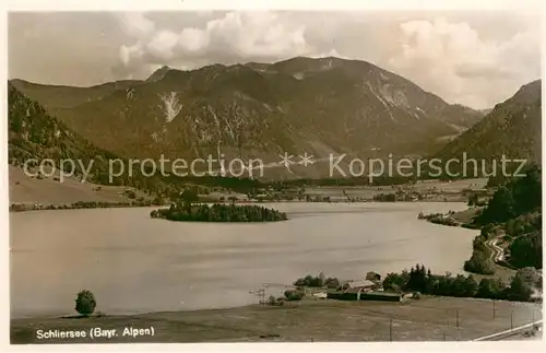 AK / Ansichtskarte Schliersee Panorama Alpen Schliersee