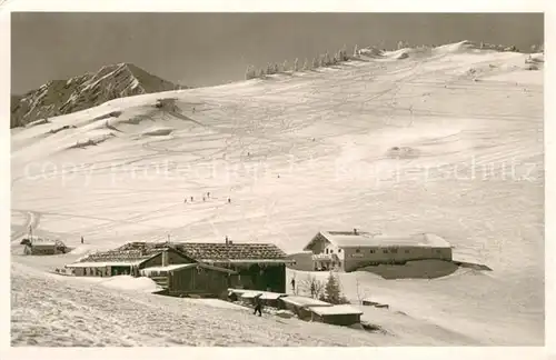 AK / Ansichtskarte Sudelfeld Winterpanorama mit Vogelsang und Kleinem Traithen Sudelfeld