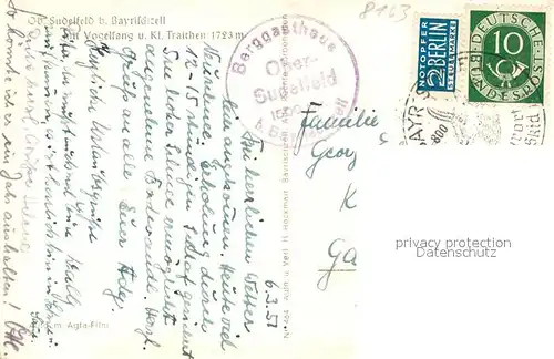 AK / Ansichtskarte Sudelfeld Winterpanorama mit Vogelsang und Kleinem Traithen Sudelfeld