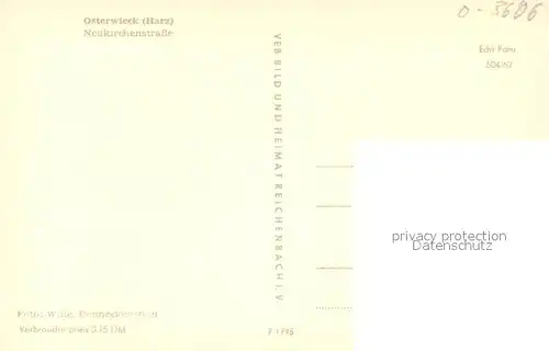 AK / Ansichtskarte Osterwieck Neukirchenstrasse Osterwieck