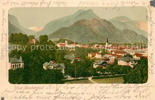 AK / Ansichtskarte Bad_Reichenhall Stadtpanorama Alpen Bad_Reichenhall