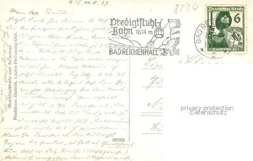 AK / Ansichtskarte Bad_Reichenhall Bildstoeckl Alm mit Blick auf die Stadt und Stauffen Alpen Bad_Reichenhall