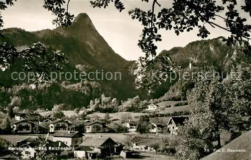 AK / Ansichtskarte Karlstein_Oberbayern Panorama Alpen Karlstein_Oberbayern