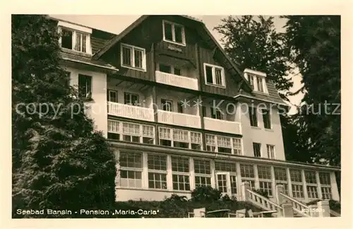 AK / Ansichtskarte Bansin_Ostseebad Pension Maria Carla Bansin_Ostseebad