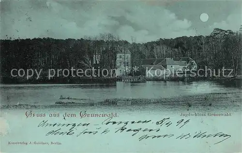 AK / Ansichtskarte Grunewald_Berlin Jagdschloss Deutsche Reichspost Grunewald Berlin