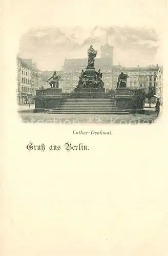 AK / Ansichtskarte Berlin Luther Denkmal Berlin