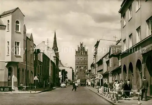 AK / Ansichtskarte Demmin_Mecklenburg_Vorpommern Rudolf Breitscheid Strasse Luisentor Demmin_Mecklenburg