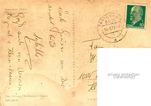 AK / Ansichtskarte Tautenhain Gasthaus Kanone Fachwerkhaus Tautenhain