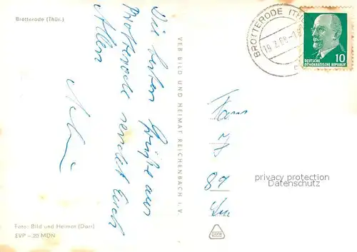 AK / Ansichtskarte Brotterode Winterpanorama Brotterode