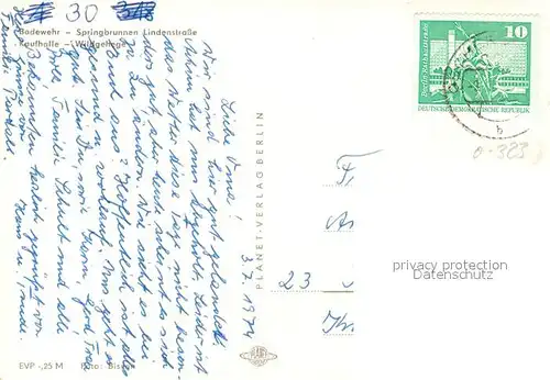 AK / Ansichtskarte Oschersleben_Bode Bodewehr Springbrunnen Lindenstrasse Kaufhalle Wildgehege Oschersleben_Bode